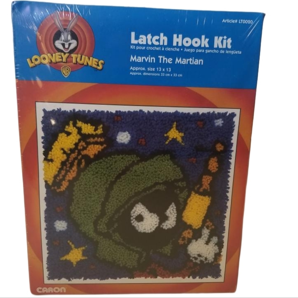 NEW VINTAGE Marvin the Martian Looney Tunes ‘90s Latch Hook Kit